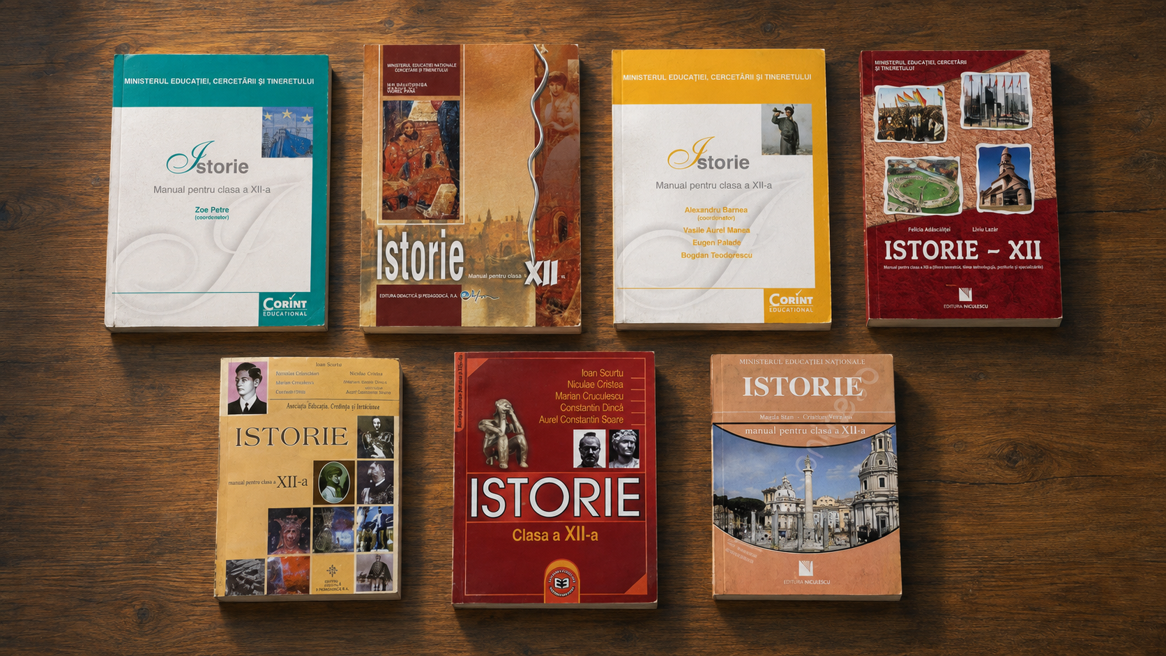 Cele șapte manuale de istorie folosite la construirea materiei Istoricescu